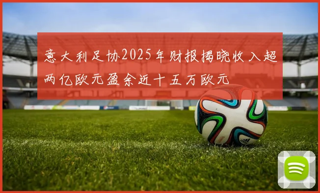 意大利足协2025年财报揭晓收入超两亿欧元盈余近十五万欧元